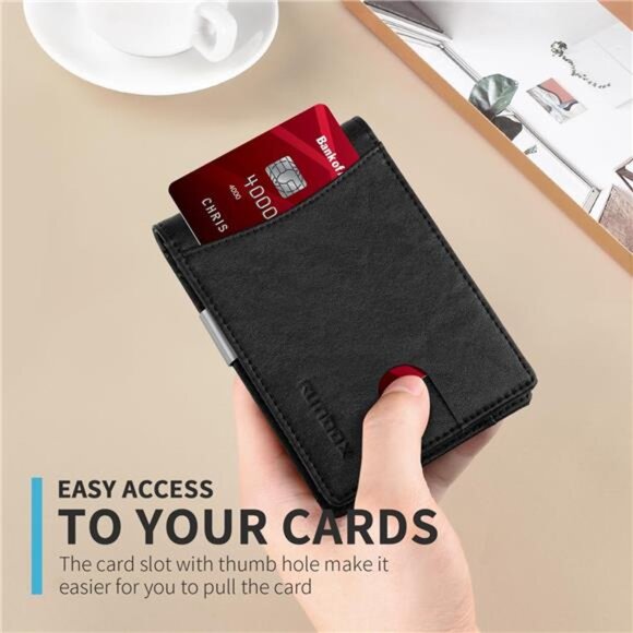 New Slim Novelty Wallets for Men RFID Blocking 11 Card Holder Minimalist - Picture 5 of 6